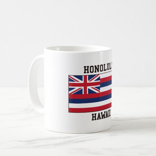 Honolulu Hawaii Kaffeetasse (Vorderseite Links)