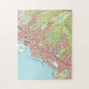 Honolulu Hawaii Karte (1983) Puzzle