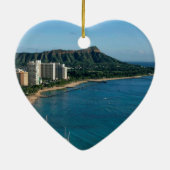 Honolulu Hawaii Keramik Ornament (Hinten)