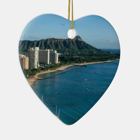 Honolulu Hawaii Keramik Ornament (Rechts)