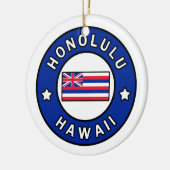 Honolulu Hawaii Keramikornament (Links)
