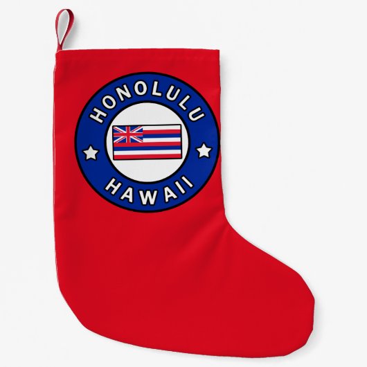 Honolulu Hawaii Kleiner Weihnachtsstrumpf (Vorderseite)
