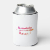 Honolulu Hawaii Low Poly Dosenkühler (Kanne Vorderseite)