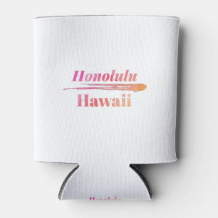 Honolulu Hawaii Low Poly Dosenkühler