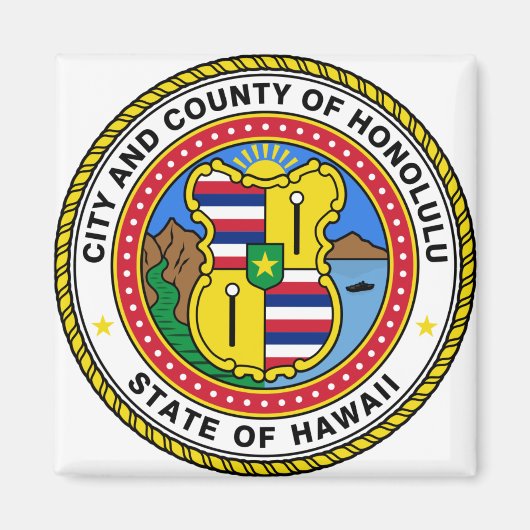 Honolulu Hawaii Magnet (Vorne)
