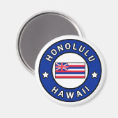 Honolulu Hawaii Magnet (Vorderseite/Rückseite)