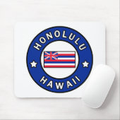 Honolulu Hawaii Mousepad (Mit Mouse)