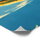 Honolulu Hawaii Nostalgic Poster (Ecke)