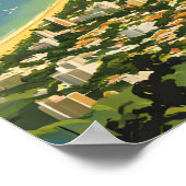 Honolulu Hawaii Nostalgic Poster (Ecke)