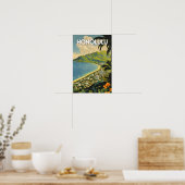 Honolulu Hawaii Nostalgic Poster (Küche)