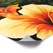 Honolulu Hawaii Nostalgic Travel Poster (Ecke)