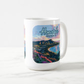 Honolulu Hawaii Oahu Waikiki Beach Diamondhead Kaffeetasse (VorderseiteRechts)