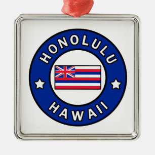 Honolulu Hawaii Ornament Aus Metall