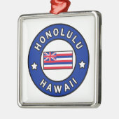 Honolulu Hawaii Ornament Aus Metall (Links)