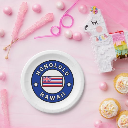 Honolulu Hawaii Pappteller (Party)