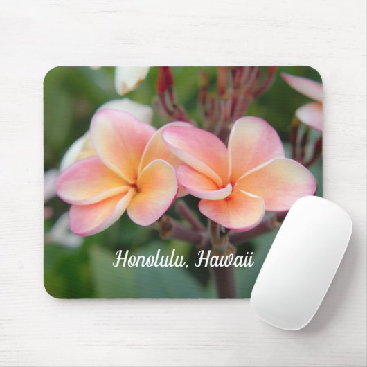 Honolulu Hawaii Plumeria Mouse Pad Mousepad (Mit Mouse)