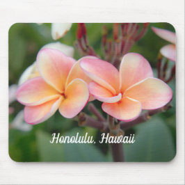 Honolulu Hawaii Plumeria Mouse Pad Mousepad