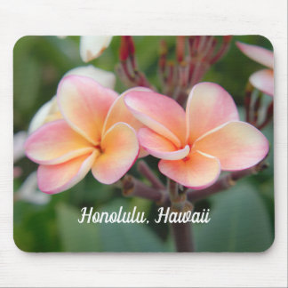 Honolulu Hawaii Plumeria Mouse Pad Mousepad