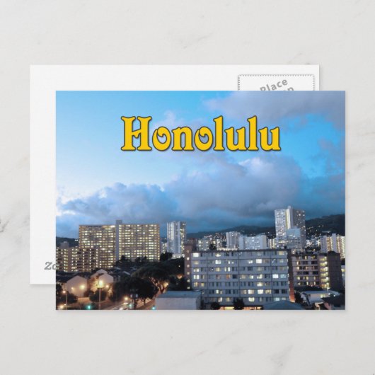 Honolulu Hawaii Postcard Postkarte (Vorne/Hinten)
