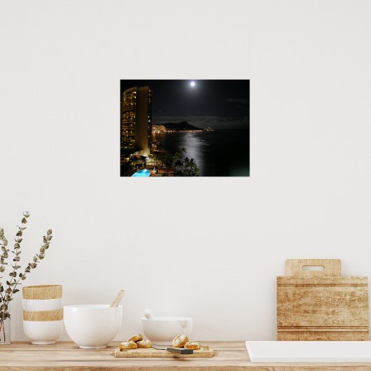 Honolulu Hawaii Poster (Küche)