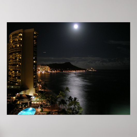 Honolulu Hawaii Poster (Vorne)