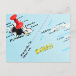 Honolulu, Hawaii Postkarte