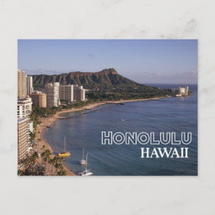Honolulu, Hawaii Reise-Postkarte Postkarte