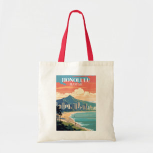 Honolulu, Hawaii: Reise Vintage Tragetasche