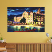 Honolulu Hawaii Royal Hawaiian Hotel at Night Leinwanddruck (Insitu (Wohnzimmer))