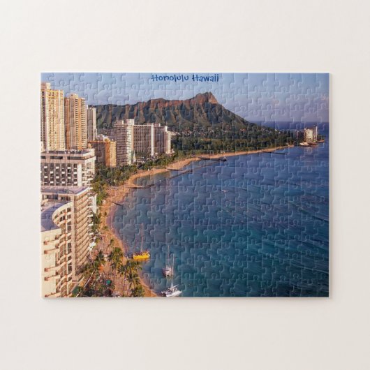Honolulu Hawaii Seascape. Puzzle (Horizontal)