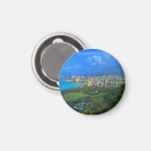 Honolulu, Hawaii Skyline #1 Magnet (Vorderseite/Rückseite)