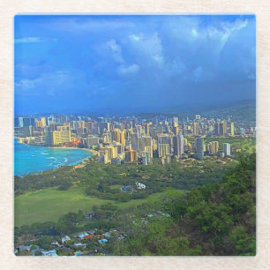Honolulu, Hawaii Skyline #1 Untersetzer