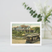 Honolulu, Hawaii Street Scene Vintag Postkarte (Stehend Vorderseite)