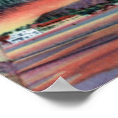 Honolulu Hawaii Sunset on Diamond Head Poster (Ecke)