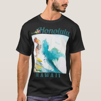 Honolulu Hawaii Surfen Hawaiian Surf Vintag Surf T-Shirt