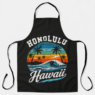 Honolulu Hawaii Surfen Sonnenuntergang Schürze