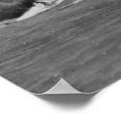 Honolulu, Hawaii - Surfer vor Waikiki Beach Poster (Ecke)