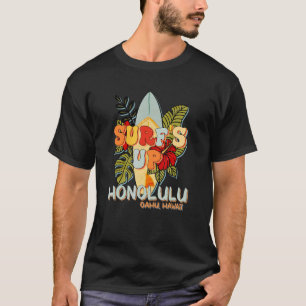 Honolulu Hawaii Surfing Ocean Beach Hawaiian Islan T-Shirt