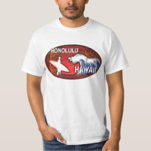 Honolulu Hawaii Surwellen art value tee