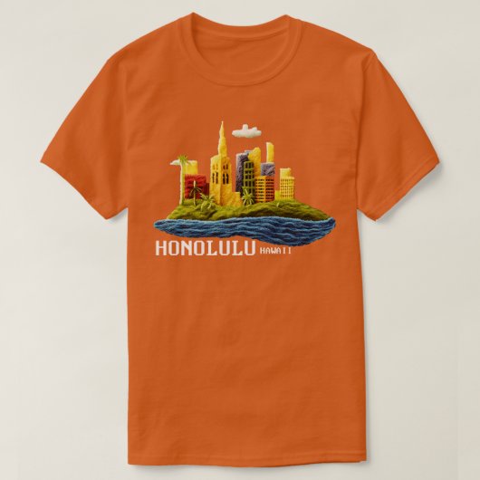 Honolulu Hawaii T-Shirt (Design vorne)
