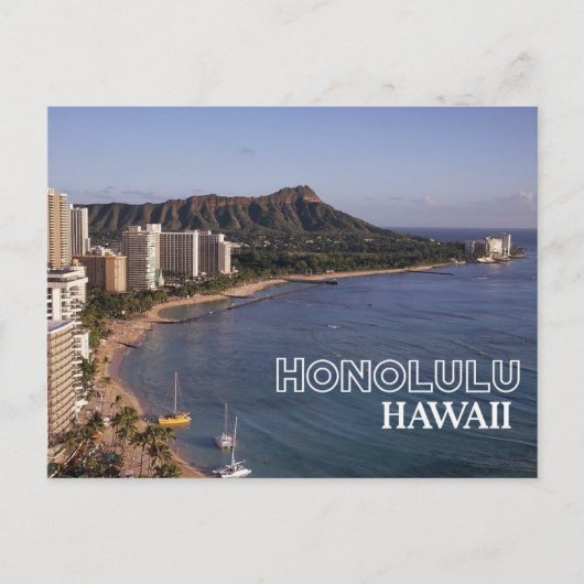 Honolulu, Hawaii Travel Postcard Postkarte (Vorderseite)