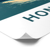 Honolulu Hawaii Travel Print Poster (Ecke)