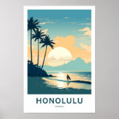 Honolulu Hawaii Travel Print Poster (Vorne)