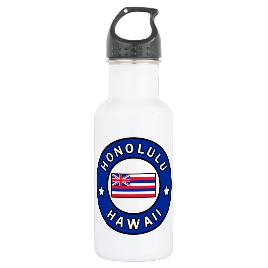 Honolulu Hawaii Trinkflasche (Vorderseite)