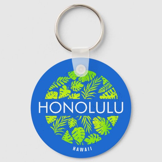 Honolulu Hawaii Tropischer Individuelle Name Schlü Schlüsselanhänger (Vorderseite)