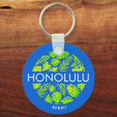 Honolulu Hawaii Tropischer Individuelle Name Schlü Schlüsselanhänger (Vorderseite)