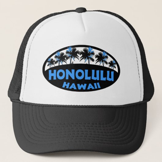 Honolulu Hawaii Truckerkappe (Vorderseite)