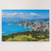 Honolulu, Hawaii, Waikiki Beach Puzzle (Horizontal)
