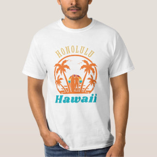 Honolulu Hawaiian Vacation Surf Geschenk T-Shirt