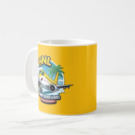 Honolulu HNL Airport Code Coffee Mug Kaffeetasse (Vorderseite Links)